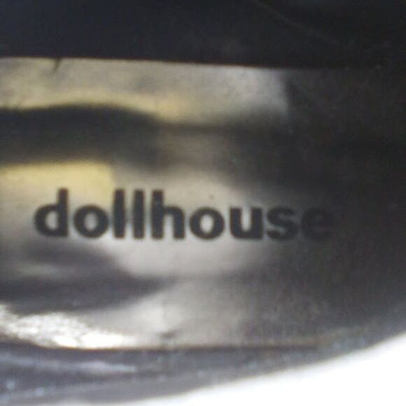 Dollhouse Booties Ankle Boots Zip Up Glittery Platform High Heels size 6 - Picture 8 of 10